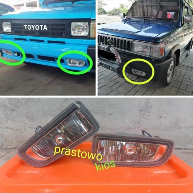 TERBARU - foglamp lampu kabut bemper kijang super grand extra set