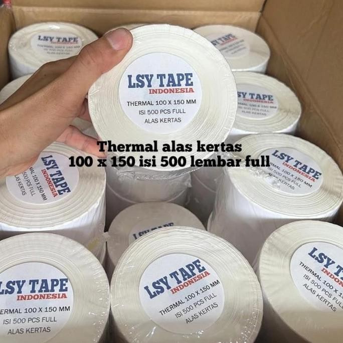 

kertas thermal label barcode 100 x 150 mm A6 isi 500 lembar murah