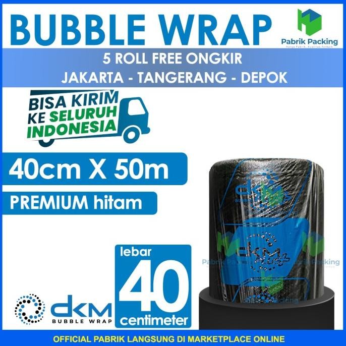 

tersedia bubble wrap hitam 40cm x 50m tebal plastik bubblewrap roll