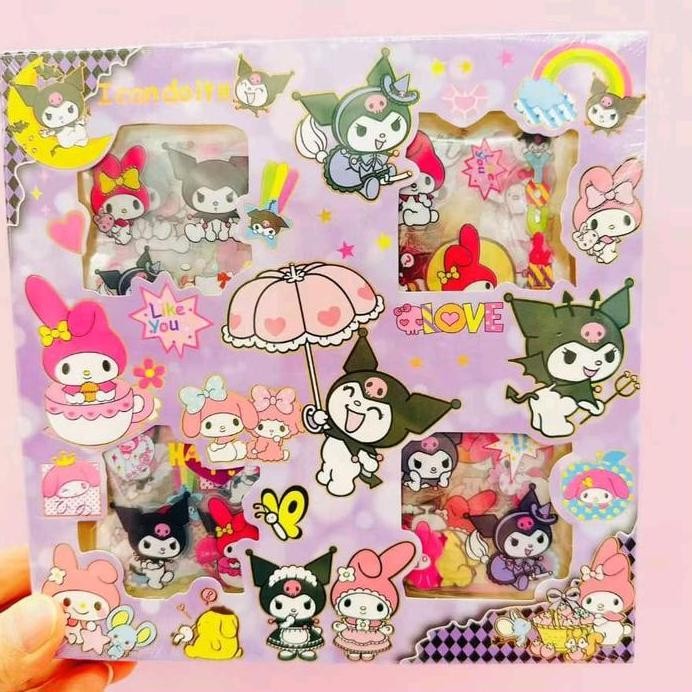 

Stiker Sanrio Kuromi Melody Cinamorol 100 Lembar murah