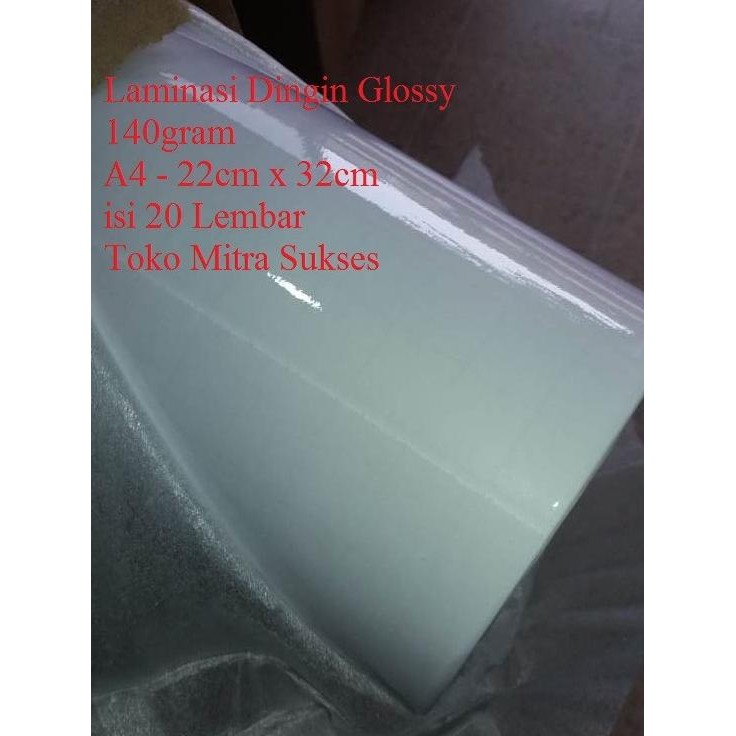 

Laminasi Dingin Glossy A4+ murah