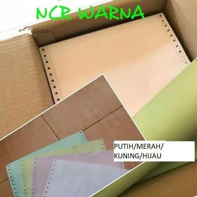 

Kertas Print Continuous Form NCR 4 rangkap ply bagi 2 surat jalan murah