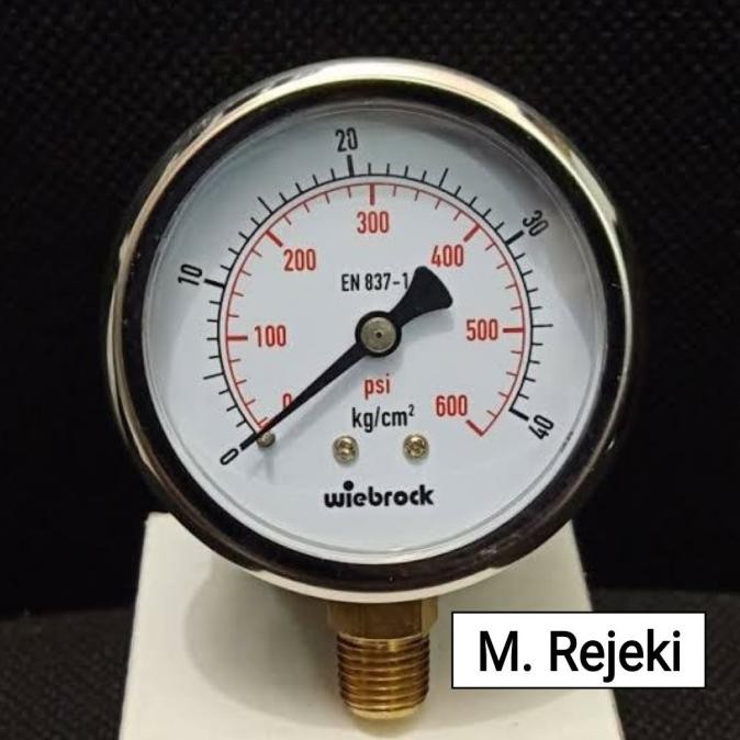 New PRESSURE GAUGE WIEBROCK EN 837-1 - 40 kg