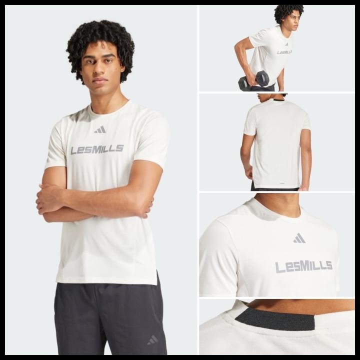Kaos Les Mills / Lesmills Graphic Tee Regular Fit Chalk White Original 2024 Original Best Seller