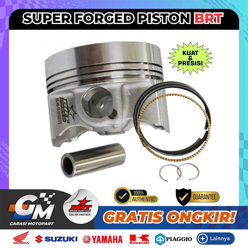 Super Forged Piston BRT 74.00mm pin 14 Baru Berkualitas
