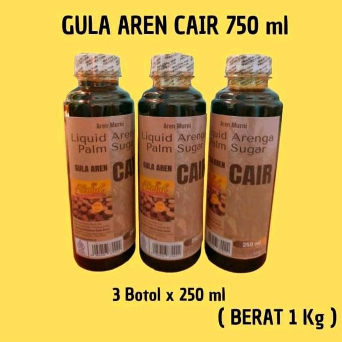

Gula Aren Cair 750 ml | 3 Botol x 250 ml Asli Cianjur New
