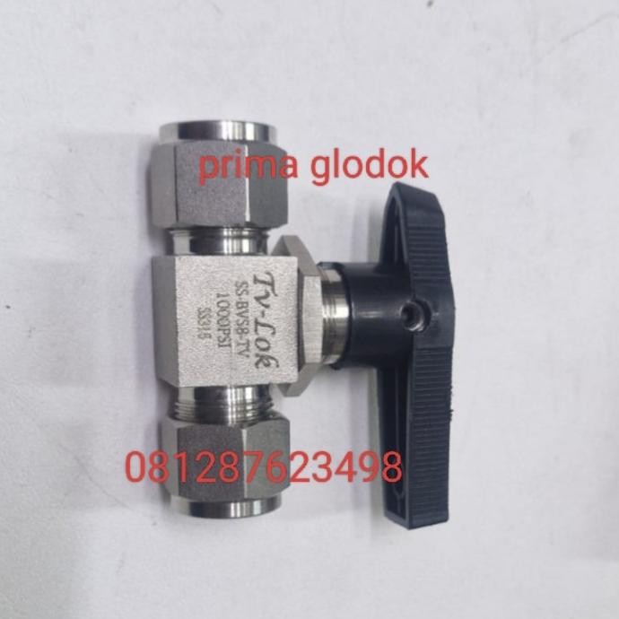 Ready Stock Ball Valve Ss316 12Mm/Ball Valve Stainless 316 1000Psi 12Mm/Ball Valve 12Mm