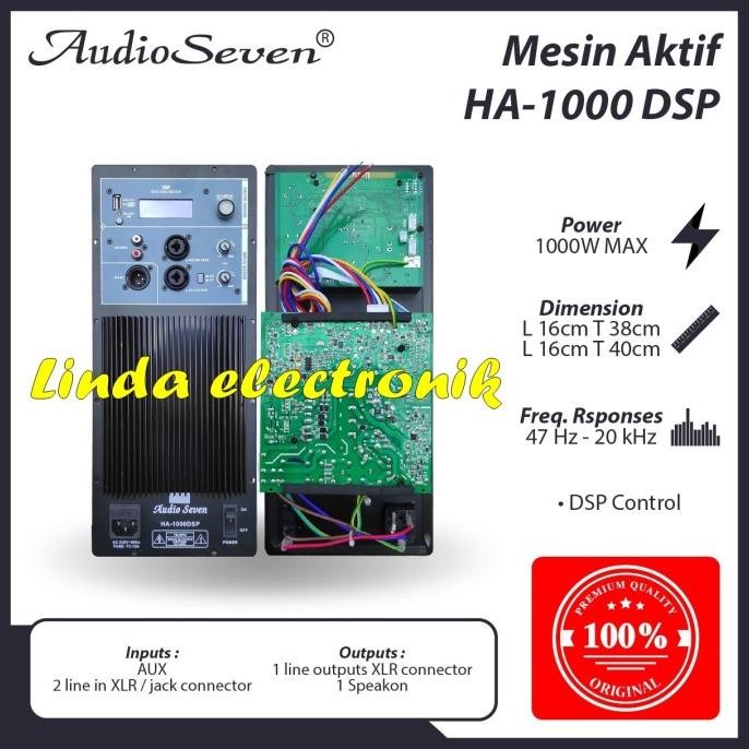 Promo Mesin Speaker Aktif Power Kit Aktif Audio Seven Ha 1000 Dsp Ha1000 Dsp