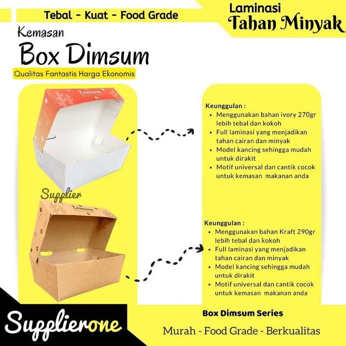 

Terlaris Box Dimsum 50Pcs / Wadah Dimsum / Dus Takoyaki / Box Takoyaki / Kemasan Roti