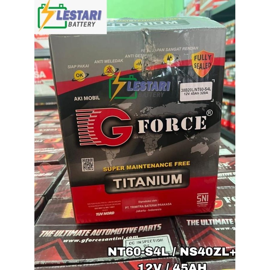 Ready Stock Aki Kering Gforce Titanium Kering Nt60-S4L / Ns40Zl+