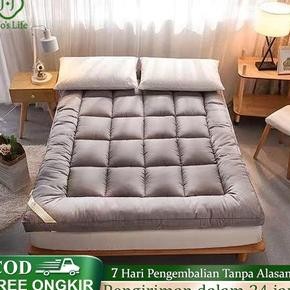 Kasur Lantai Kasur Matras Pelindung Kasur Kasur Hotel Kasur Alas Kasur Lipat Abu-abu/Coklat