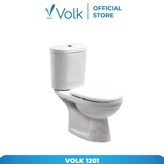 Promo Volk Kirana 1201 Two Piece Toilet / Closet Duduk (New)