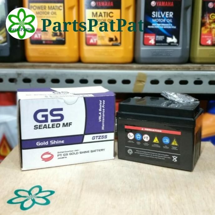 AKI ACCU MOTOR GS GOLD SHINE GTZ5S GTZ-5S YTZ5S GS GOLDSHINE