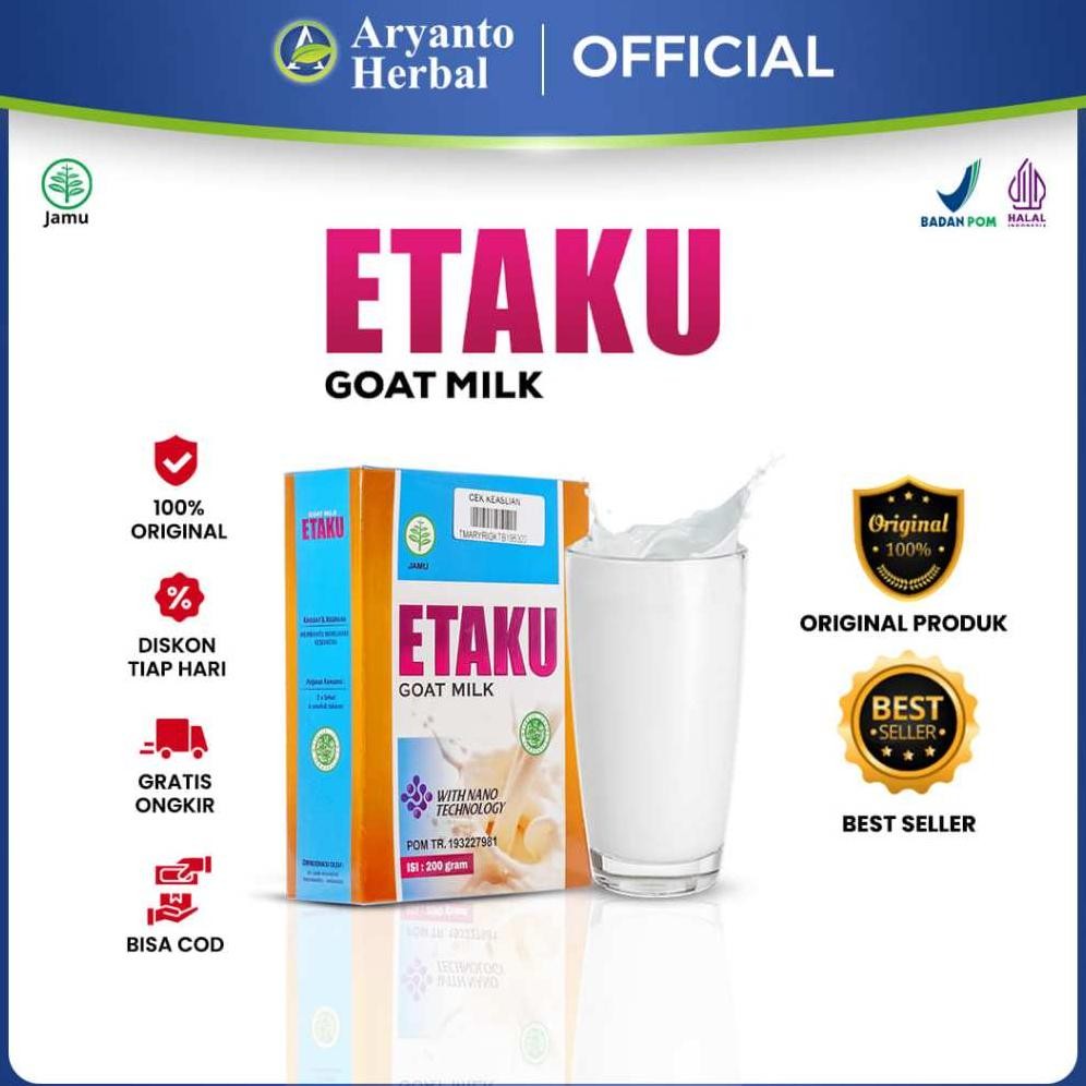

Etaku Walatra Susu Kambing Etawa Asli 1 Box Isi 200 Gram Bubuk Serbuk Murni Asli Original BPOM