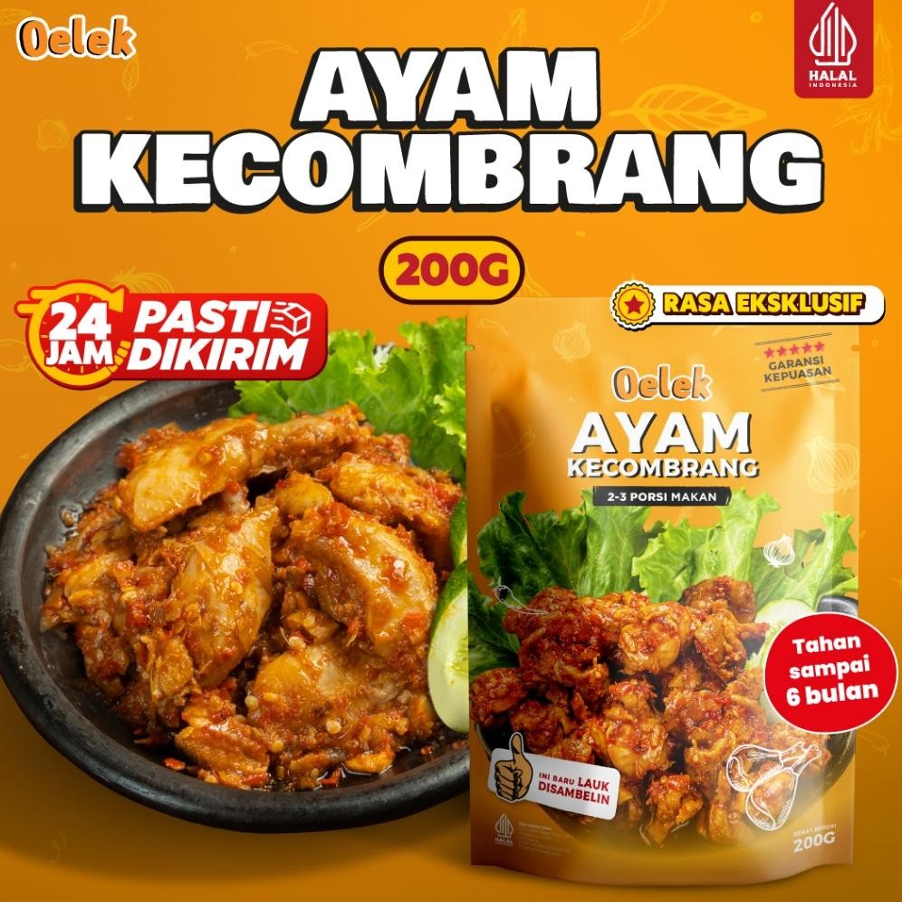 

READY STOK Oelek Ayam Kecombrang Oelek / Lauk Ayam Kecombrang / Lauk Siap Saji Siap kirim
