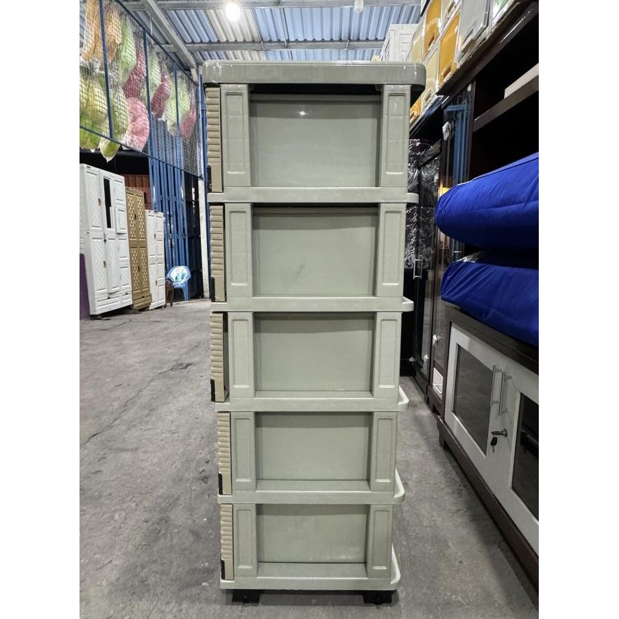 Lemari Plastik / Laci Plastik Napolly 4/5 Susun Scd Original