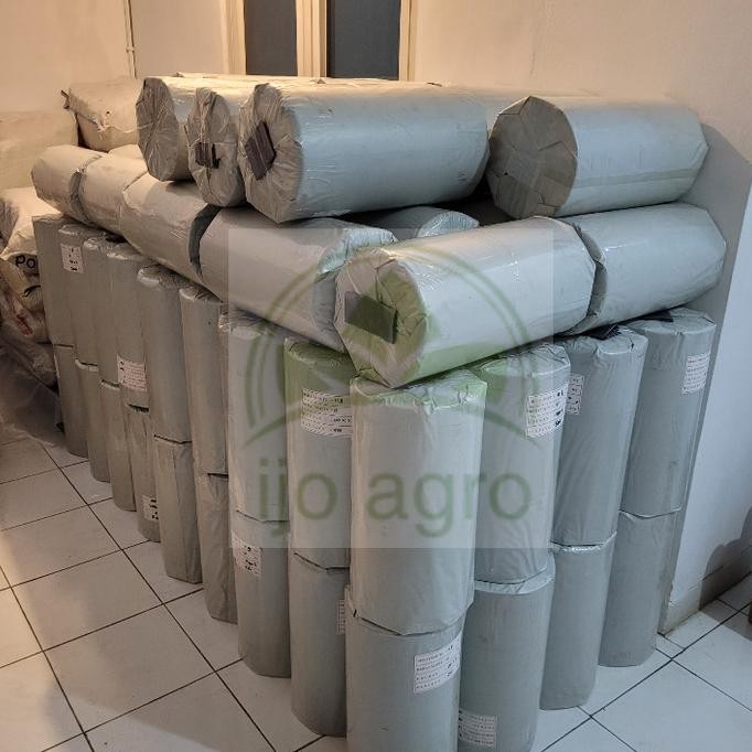 Plastik Mulsa Hitam Perak Lebar 80Cm 1 Roll Panjang 500 Meter Original