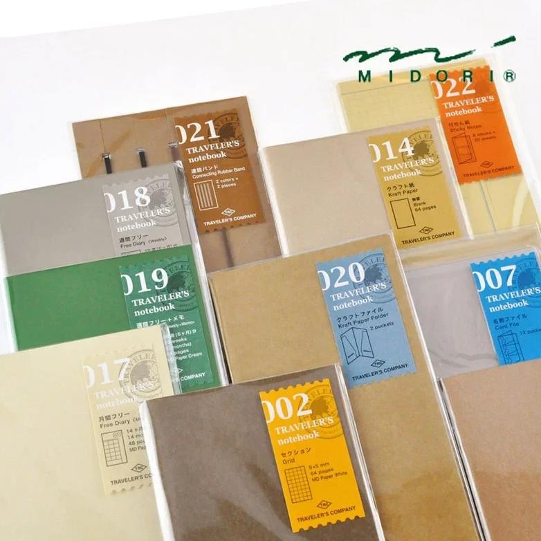 

Midori Travelers Traveler'S Journal Notebook Regular Version Journaling Accessories Inserts Inner Page Sticker Aa