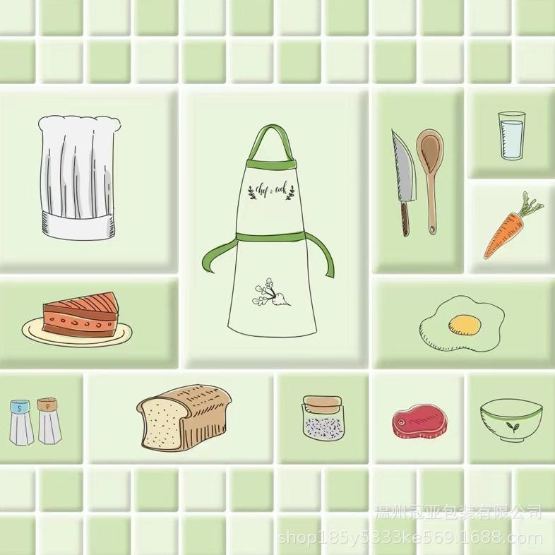 ''Terlaris" Wallpaper Dinding Dapur Kamar Mandi Sticker Dinding Dapur Aluminium Foil Wallpaper Tembo