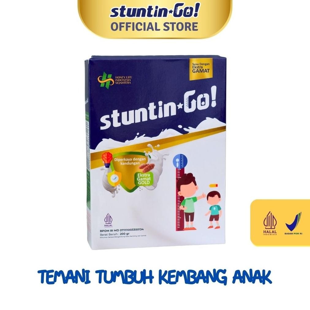 

StuntinGo - Susu Kambing Etawa Anak Dengan Gamat Gold & Bahan Alami Pilihan - Terdaftar Di BPOM