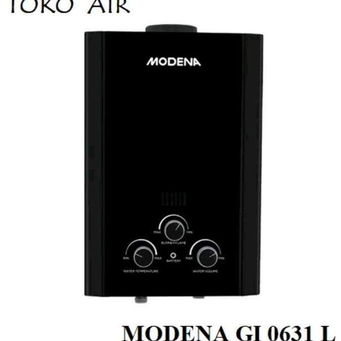 Grosir Water Heater Gas Modena Gi 0631 L/ Pemanas Air Gas Instan Modena