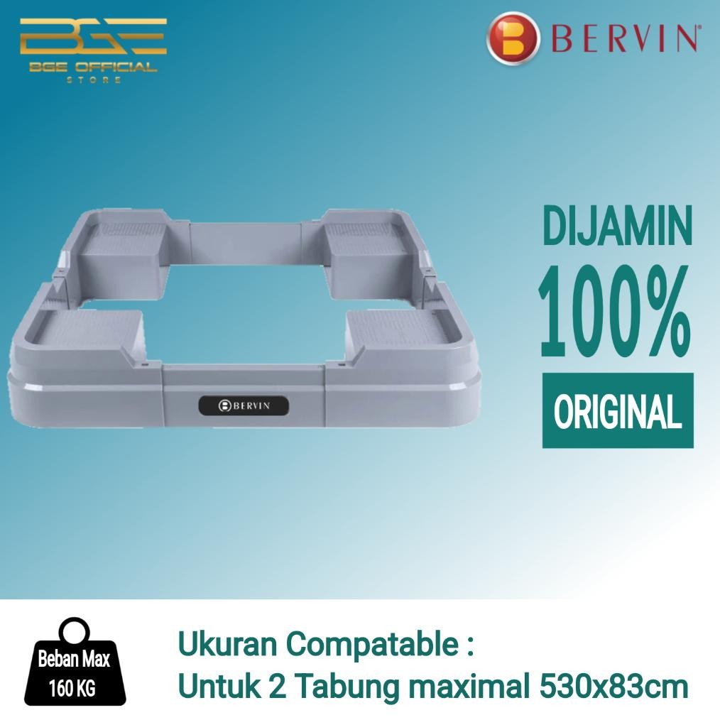 BERVIN Dudukan Mesin Cuci 1 tabung dan 2 tabung