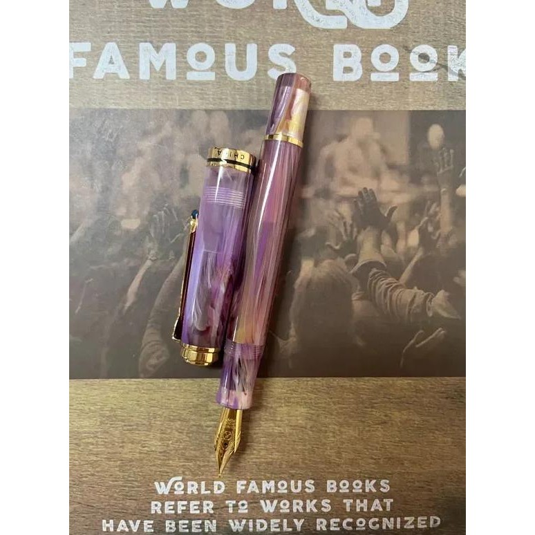 

New Admok M800 Acrylic Piston Fountain Pen Bock/Schmidt Soft Smooth No.6/35# Nib Inking Pelikan Copy Students Writing Gift Pen