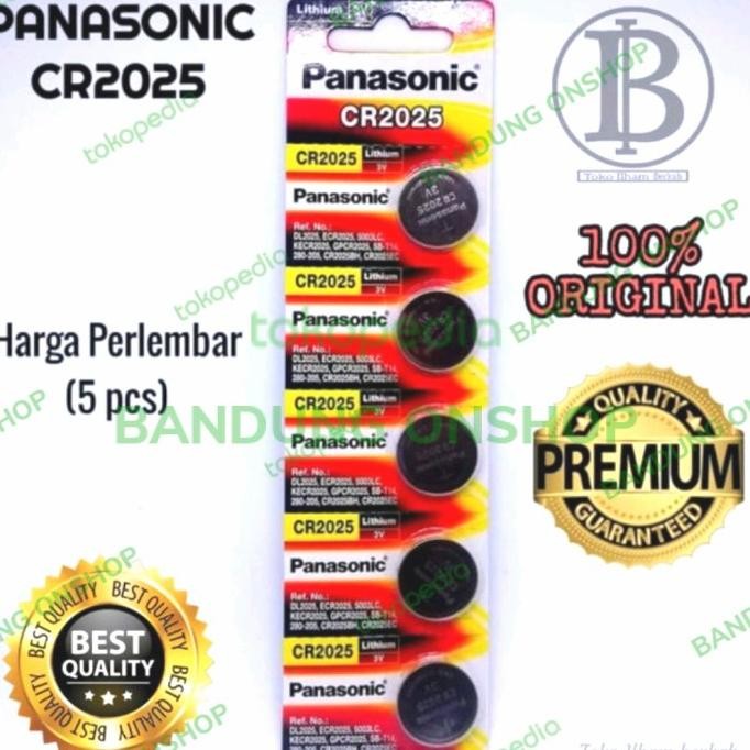 TERSEDIA PANASONIC CR2025 CR 2025 3V 3 V BATERAI BATRE CR2025 3V PANASONIC 5PCS