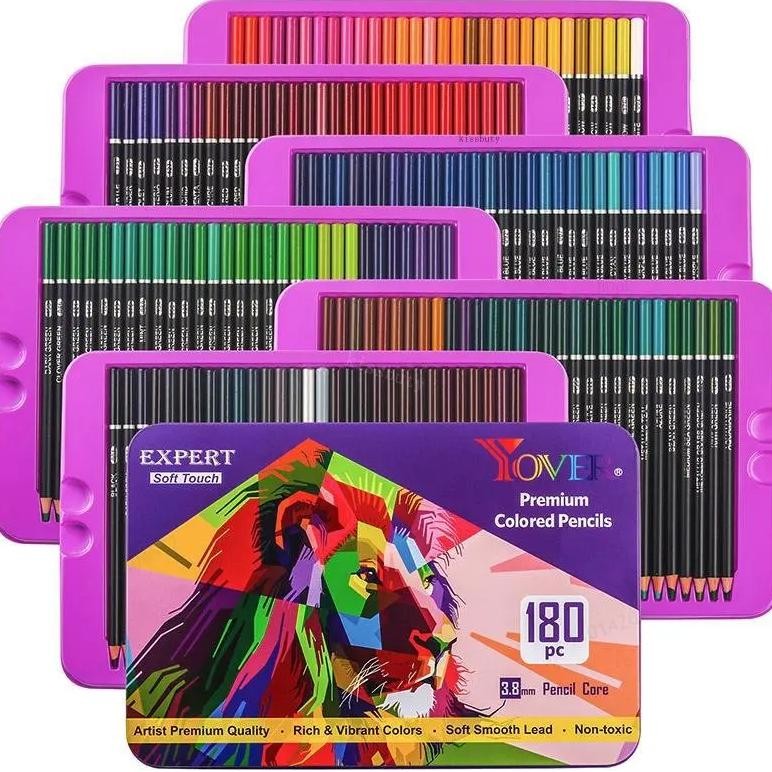 

Kalour 180 Colors Professional Colored Pencils Set Fine Art Drawing Non-Toxic Oil Pencils Set For Sketching Coloring Pencil