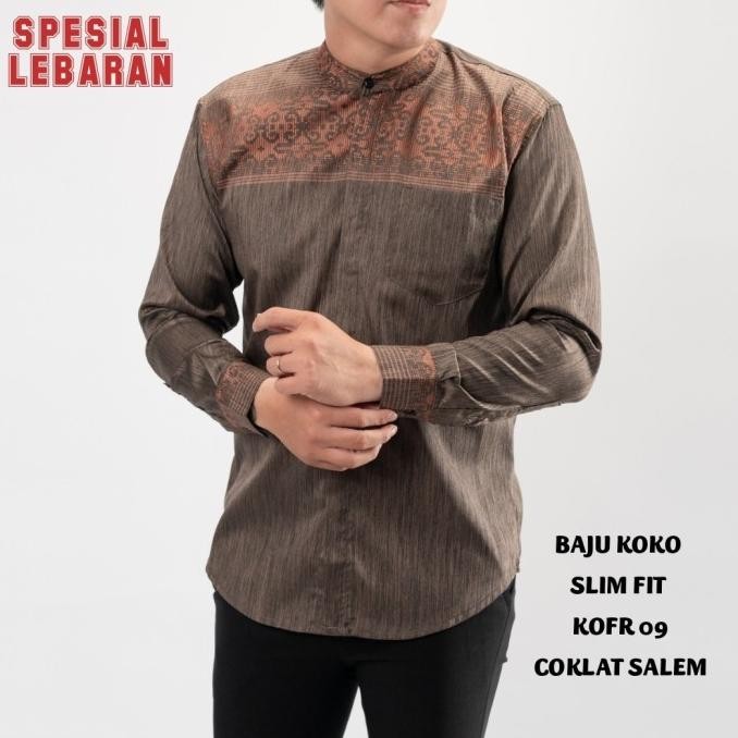 KEMEJA BATIK KOKO SLIM FIT / BAJU BATIK KOKO PRIA SLIM FIT CBL333 TERMURAH