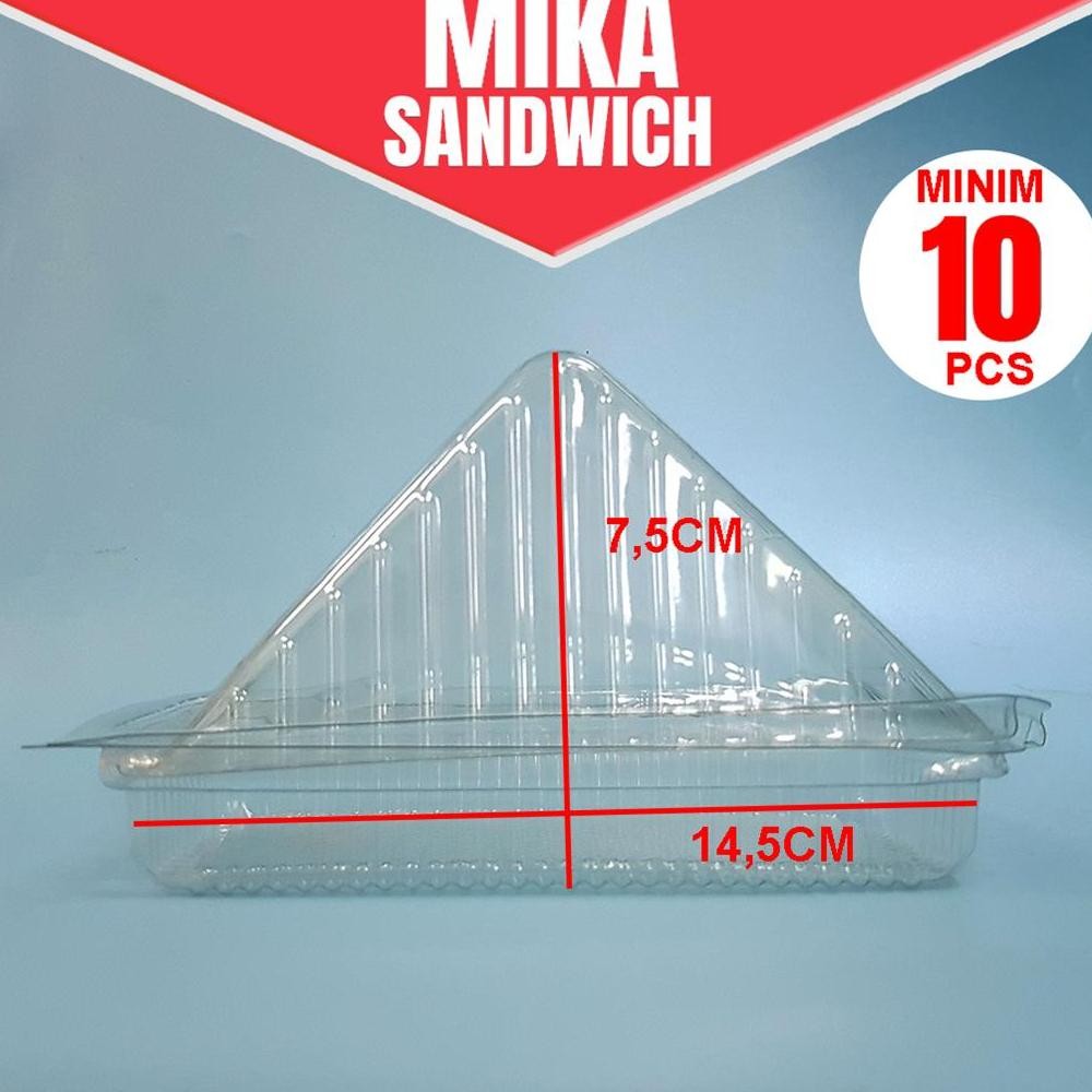 Promo Spesial Eh76 Satuan Mika Plastik Sandwich / Mika Makanan Ringan / Mika Kekinian Murah
