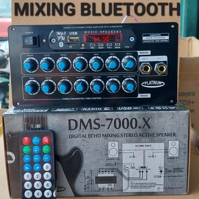 Baru kit pcb speaker aktif bluetooth mp3 mixing echo mic sanken jengkol tojil4