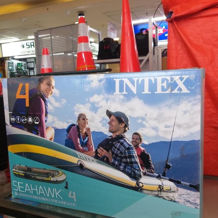 Perahu Karet 4-5 Orang,Dayung,Pompa,Perahu Bs Pakai Mesin Original Dan Terpercaya