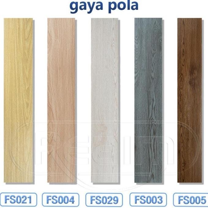 Terlaris Reaim [36 Buah/1 Kotak] Pvc Floor Vinyl Lantai Stiker 91.4Cmx15.2Cm Vynil Flooring Stiker L