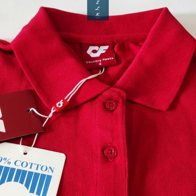 Tersedia Kaos Kerah Polo Wanita Country Fiesta