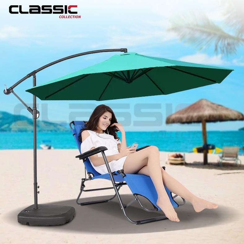 Payung taman outdor/ payung gantung/3 mtr Banana Payung Taman - Hijau Tua Outdoor Umbrella Pelindung