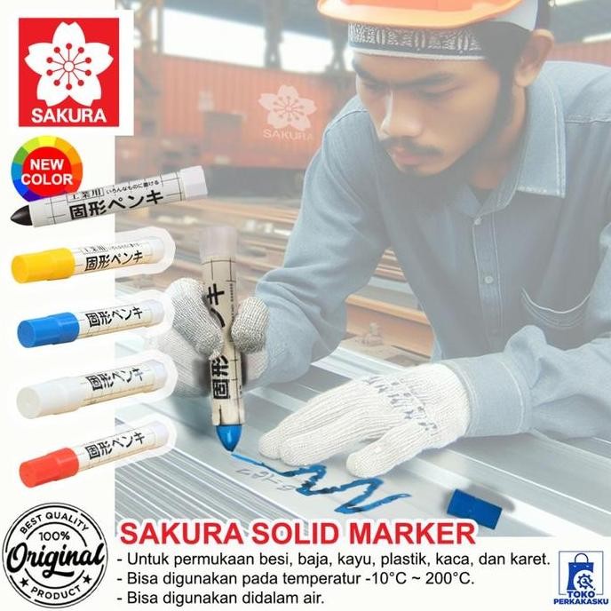 

Ready SAKURA SOLID STEEL MARKER / Spidol Penanda Besi Permanen