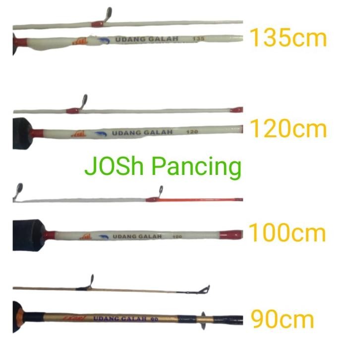 Ready Joran pancing exori udang galah 90 100 120 135 cm lentur kuat