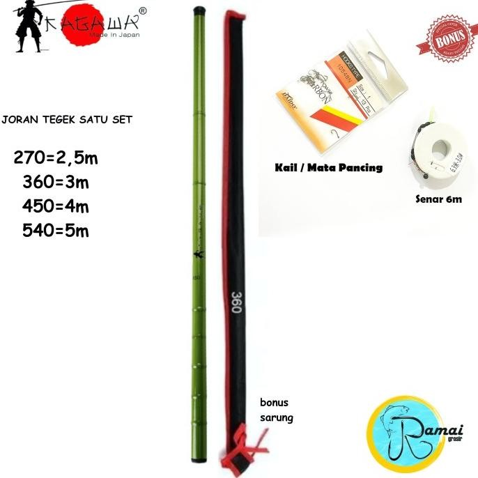 Promo JORAN TEGEK 1 SET KOMPLIT SENAR KAIL PANCING TERJANGKAU HIJAU MURAH