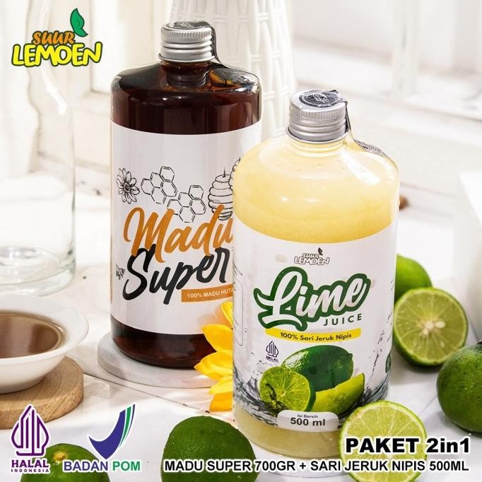 

STOK TERBATAS SUUR LEMOEN - PAKET HEMAT SARI JERUK NIPIS MURNI 500ML DAN CUKA APEL 500ML