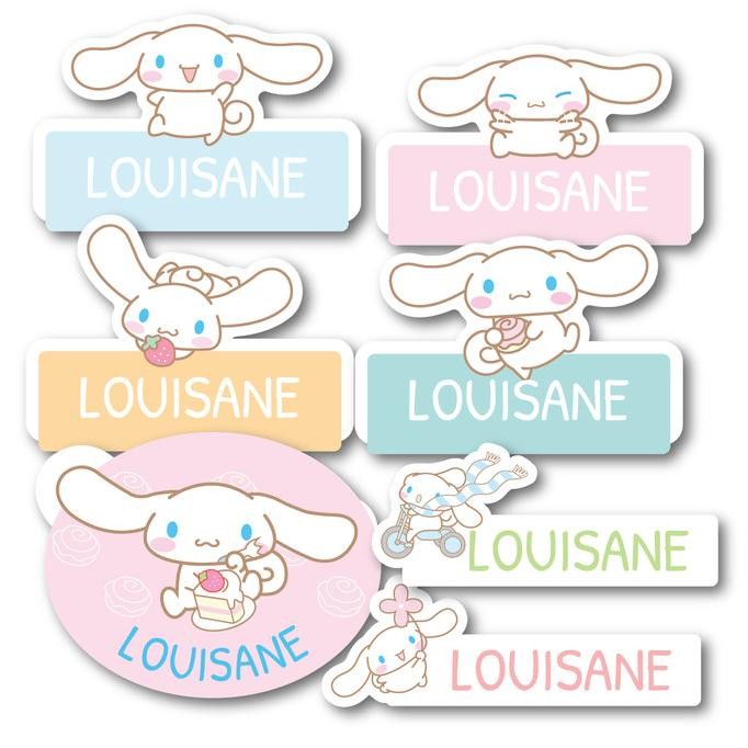 

ready Sticker label nama anak waterproof Cinnamonroll 1 murah
