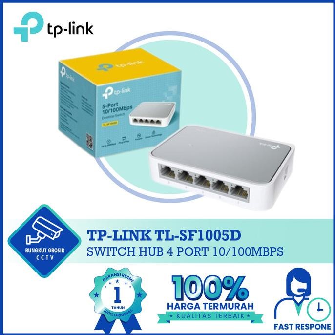 NEW TP Link Switch Hub 4 Port TP-Link TL-SF1005D 10/100Mbps