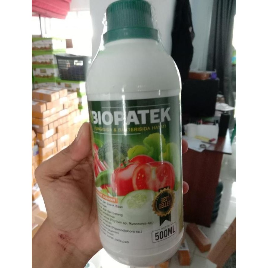 500ml BIOPATEK Obat Bercak Daun dan Busuk Buah, Busuk akar dan Batang, Patek/antraknosa, Layu fusari