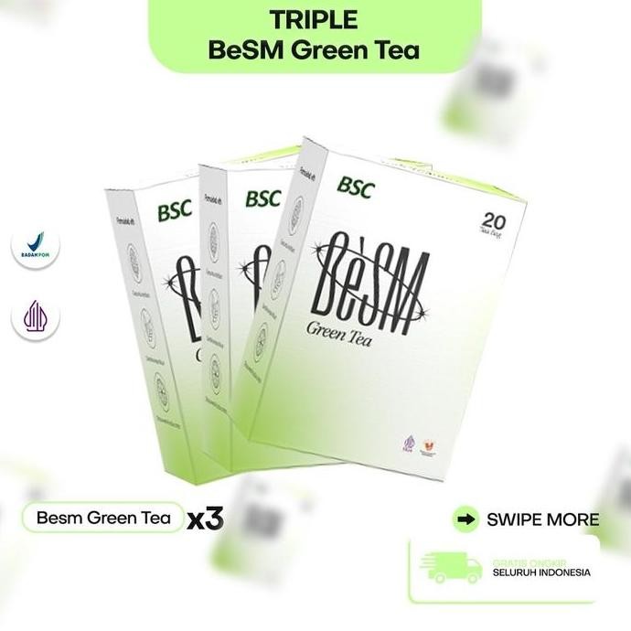

Grosir Besm | Besm Teh Hijau Isi 20 - 10.10
