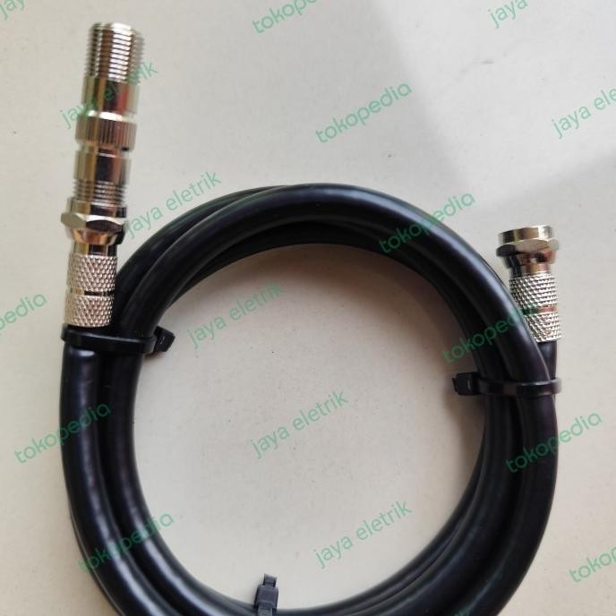 Tersedia Kabel Antena Tv Rg6 + Konektor F Dan Sambungan Antena Multi Fungsi