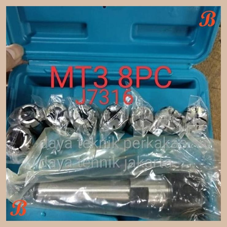 [DYT] COLLET SET MT3 8 PC AREBORE MT3 8PC - MT3 COLLET MILLING 8PC PROMO