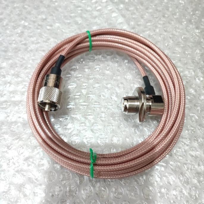 Tersedia Kabel Teplon Perak Uk Rg58 7 Meter Konektor Amphenol Terpasang Kabel Antena Rig Mobil