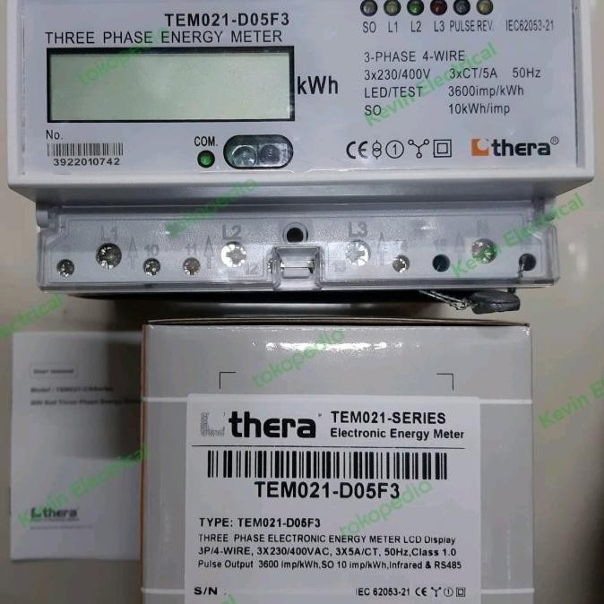 new Thera TEM021-D05F3 kWh Meter LCD murah