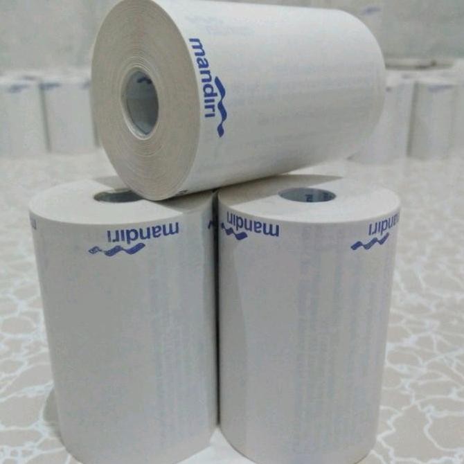 

ready 10 Roll Kertas Thermal 58x40mm Logo Bank Mandiri EDC Bluetooth bri link murah