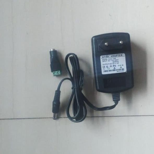 Tersedia Adaptor 2 Ampere 12 Volt Plus Kabel Konektor